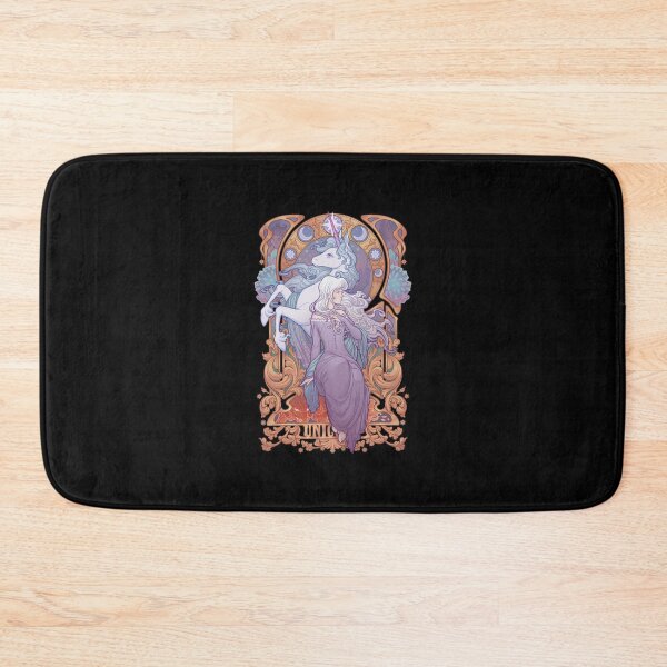 Item preview, Elegant Woman and Unicorn Art Nouveau Style designed and sold by FlorianZieme.