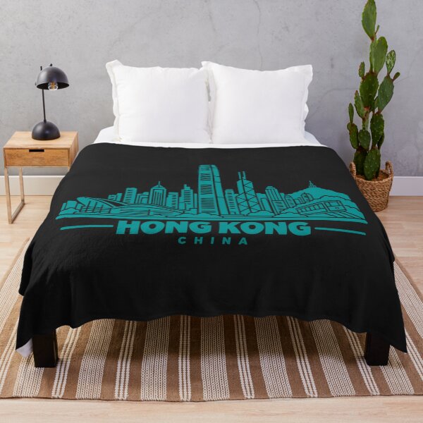Item preview, Hong Kong China Line Art Skyline Poster designed and sold by CMYKStudio.