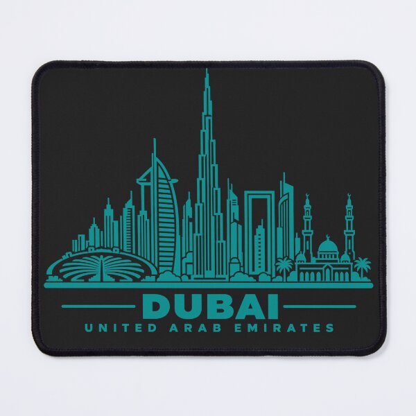 Item preview, Dubai United Arab Emirates Line Art Skyline Poster designed and sold by CMYKStudio.