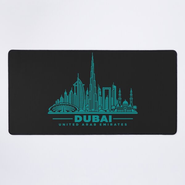 Item preview, Dubai United Arab Emirates Line Art Skyline Poster designed and sold by CMYKStudio.