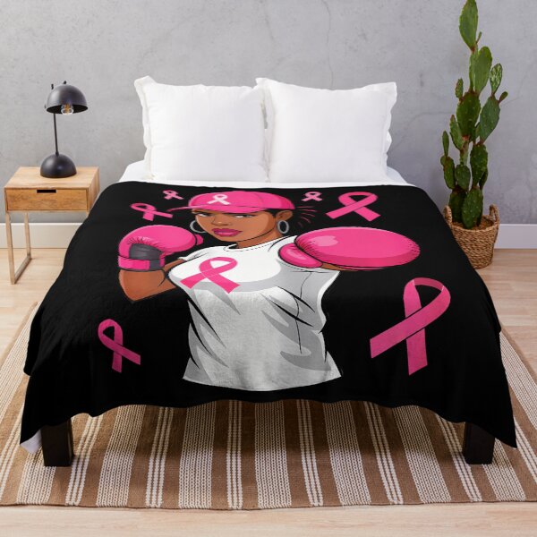 Item preview, Women Black African American Fight Breast Cancer Pink Ribbon designed and sold by smiadraspi.