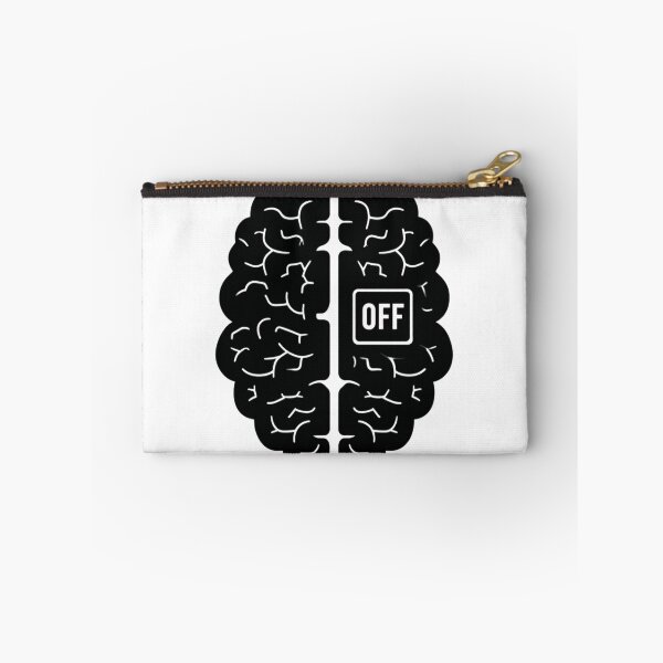 Item preview, Brain Switch Off Icon – Flat Silhouette with Power Toggle designed and sold by Alphakenon.