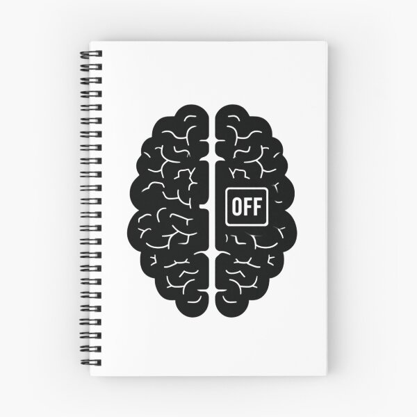 Item preview, Brain Switch Off Icon – Flat Silhouette with Power Toggle designed and sold by Alphakenon.