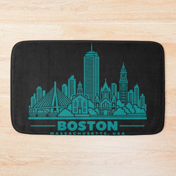 Item preview, Boston Massachusetts Line Art Skyline Poster designed and sold by CMYKStudio.