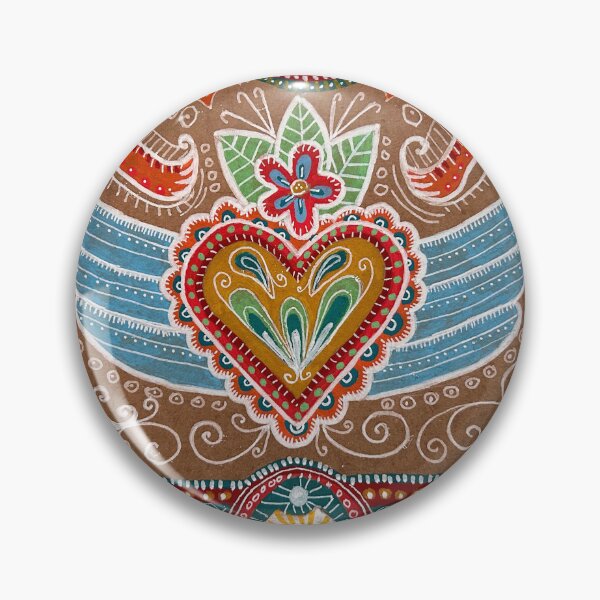 Item preview, Mexican Winged Heart Folk Art designed and sold by Fani*.