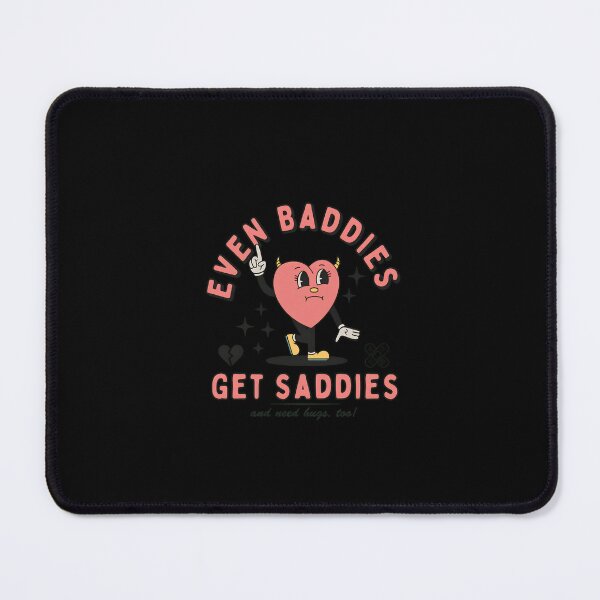 Item preview, Even Baddies Get Saddies Retro Heart Rude-81 designed and sold by ANDREDANIELLA.