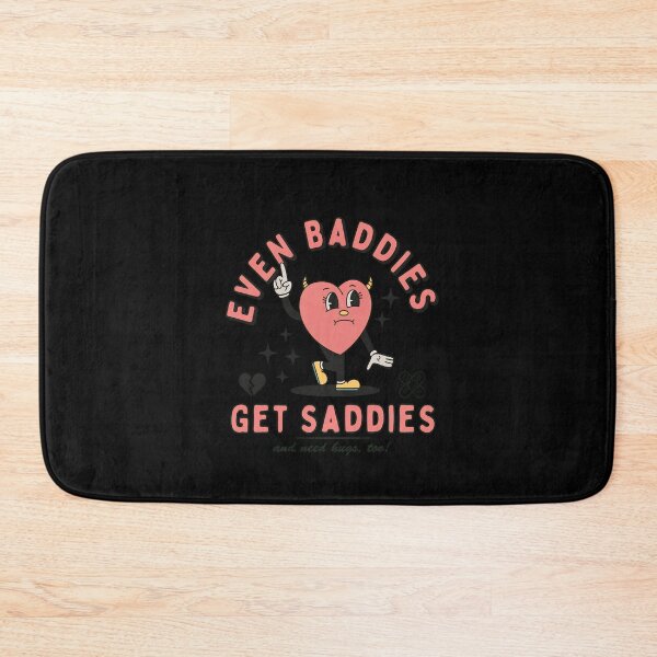 Item preview, Even Baddies Get Saddies Retro Heart Rude-81 designed and sold by ANDREDANIELLA.