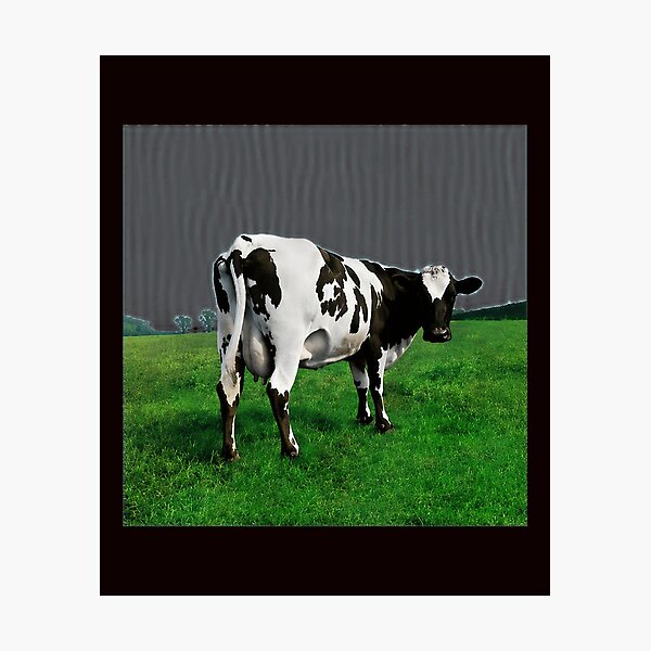 Item preview, Atom Heart Mother Inspired Cow Pastoral Landscape designed and sold by SilentCosmos.
