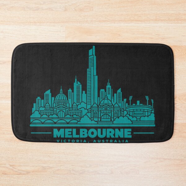 Item preview, Melbourne Victoria Australia Line Art Skyline Poster designed and sold by CMYKStudio.