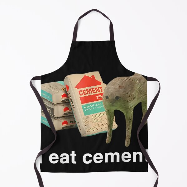 Item preview, I Eat Cement Cursed Cat Funny Oddly Specific Meme designed and sold by Asimism.
