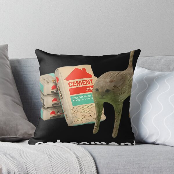 Item preview, I Eat Cement Cursed Cat Funny Oddly Specific Meme designed and sold by Asimism.