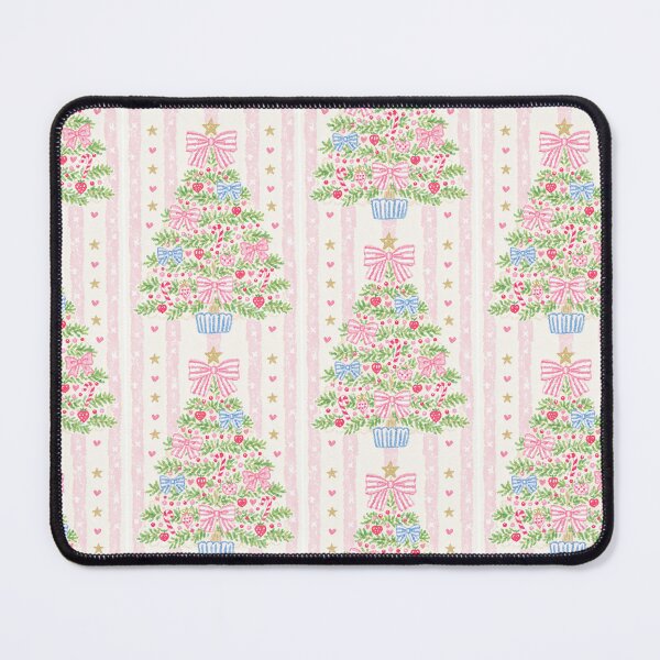 Item preview, Preppy Pink Pastel Christmas Tree designed and sold by Inspired Life Creative.