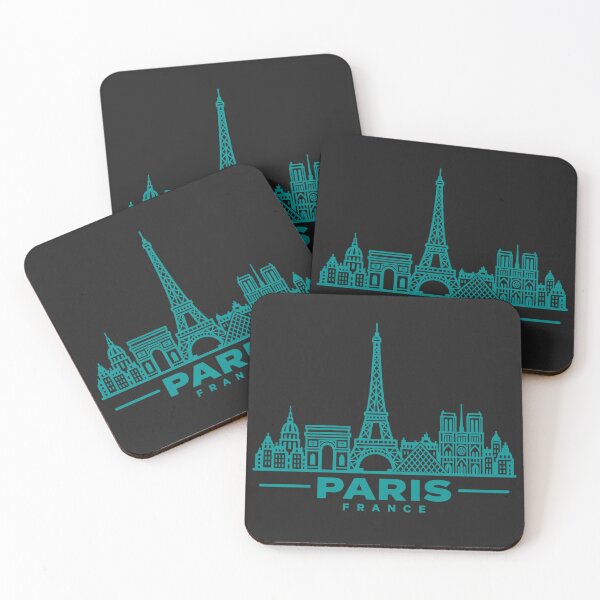 Item preview, Paris France Line Art Skyline Poster designed and sold by CMYKStudio.