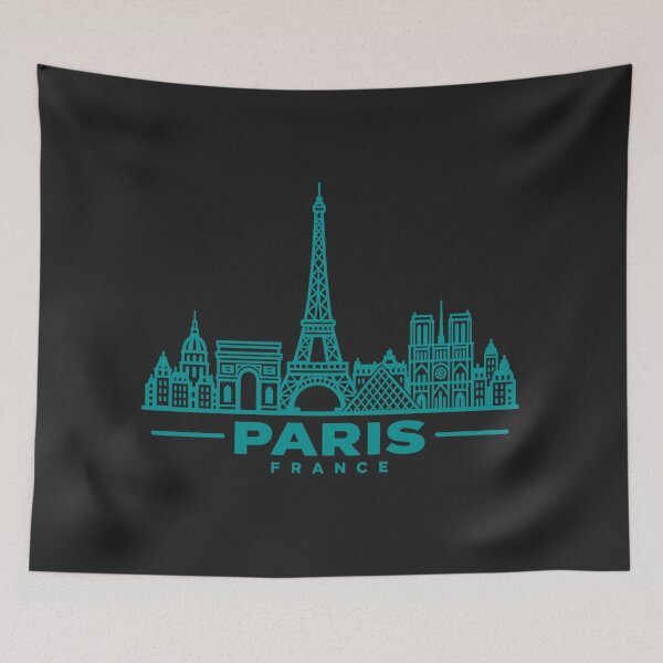 Item preview, Paris France Line Art Skyline Poster designed and sold by CMYKStudio.