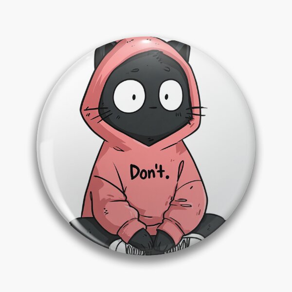 Item preview, Introvert Cat in Pink Hoodie – “Don’t.” Statement Design designed and sold by Alphakenon.
