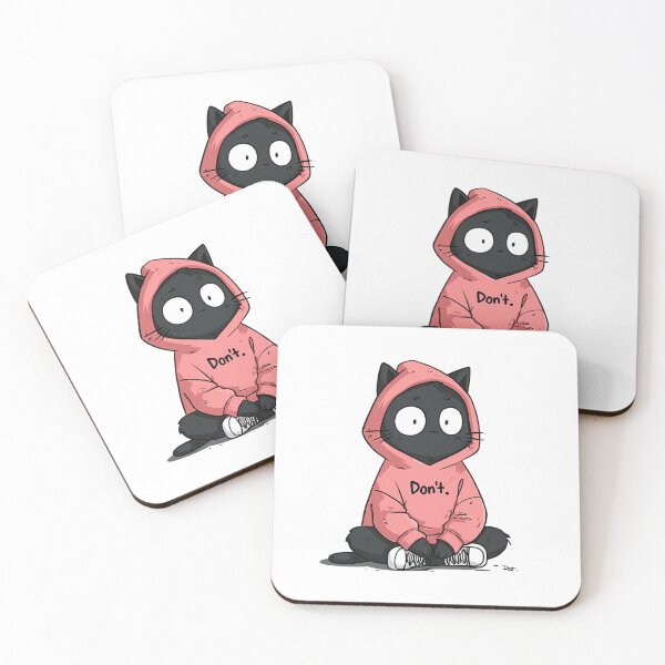 Item preview, Introvert Cat in Pink Hoodie – “Don’t.” Statement Design designed and sold by Alphakenon.