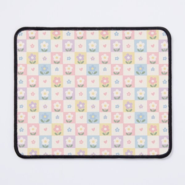 Item preview, Flowers & Mini Heart Checkerboard Pattern designed and sold by YnMstudio25.