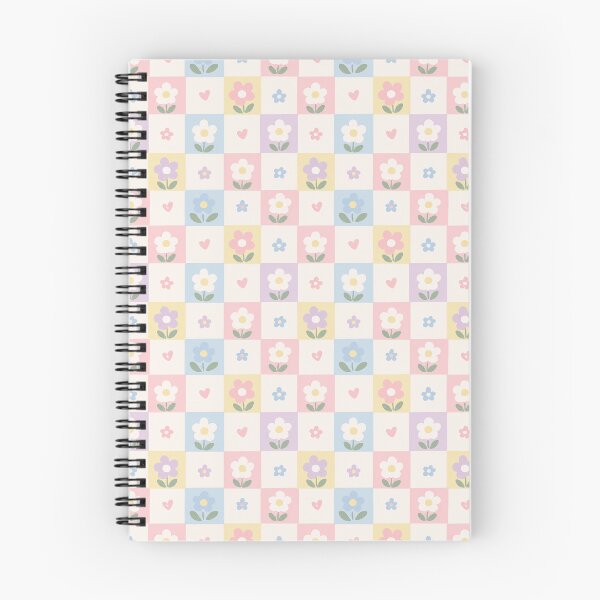 Aperçu de l'œuvre Motif à damier fleurs et mini cœurs créée et vendue par YnMstudio25.