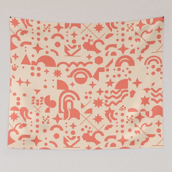 Item preview, Orange Elegant Geometric Damask Ornamental Seamless Pattern Collection designed and sold by ART ATTACK ZONE.