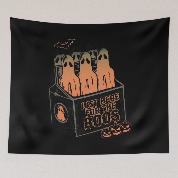 Item preview, Just Here For The Boos Ghost Caddy Halloween Pun designed and sold by ANDREDANIELLA.