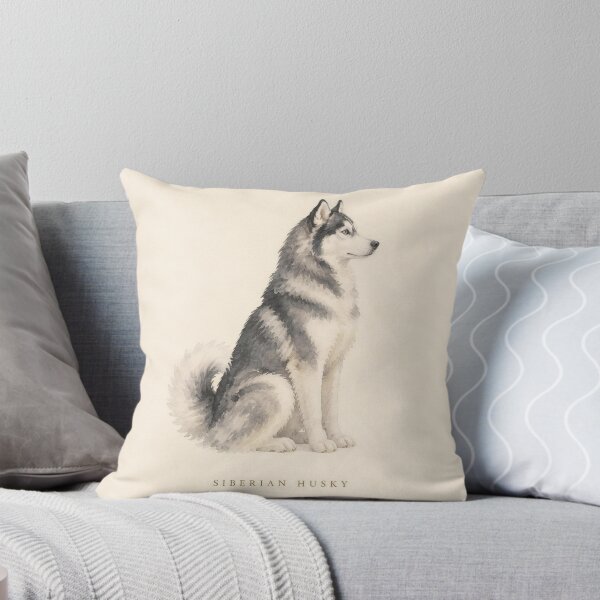 Item preview, Siberian Husky Watercolor Portrait | Minimalist Dog Breed Wall Art | Pet Lover Gift designed and sold by FixationStudio.