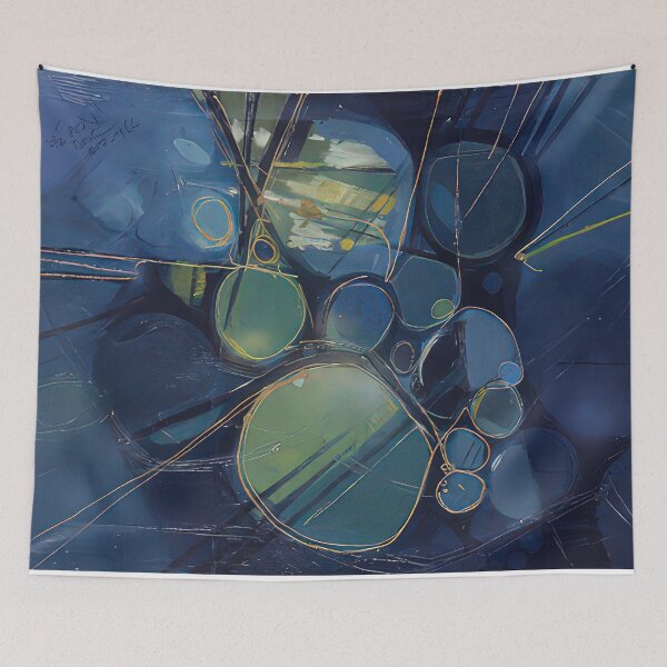 Item preview, Green abstract - 1966 designed and sold by NeonCanvasDream.