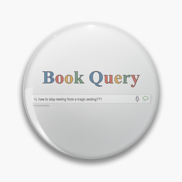 Item preview,  Book Query Tragic Ending - Funny Reading Search Bar designed and sold by JustAsmahDesign.