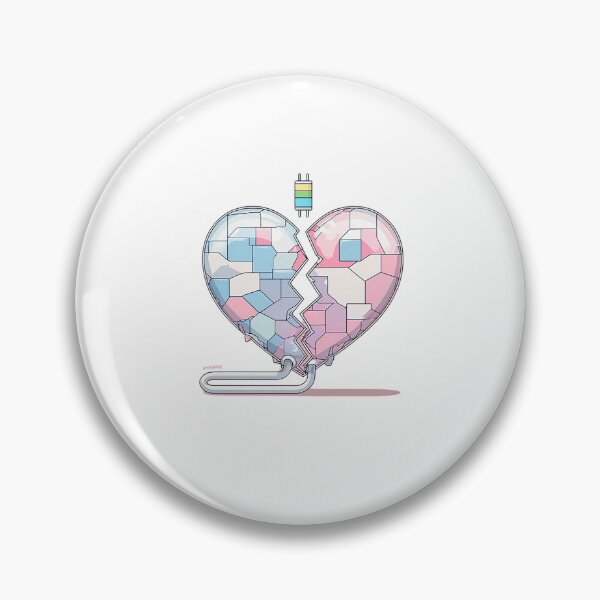 Item preview, Charging a Broken Heart – Pixel Love Repair Graphic designed and sold by Alphakenon.