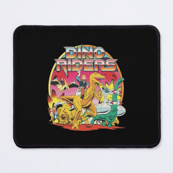 Item preview, Dino Riders Retro Cartoon Dinosaur Sci-Fi Art designed and sold by FlorianZieme.
