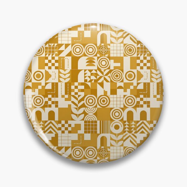Item preview, Yellow Geometric Damask Ornamental Seamless Pattern Collection designed and sold by ART ATTACK ZONE.