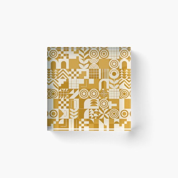 Item preview, Yellow Geometric Damask Ornamental Seamless Pattern Collection designed and sold by ART ATTACK ZONE.