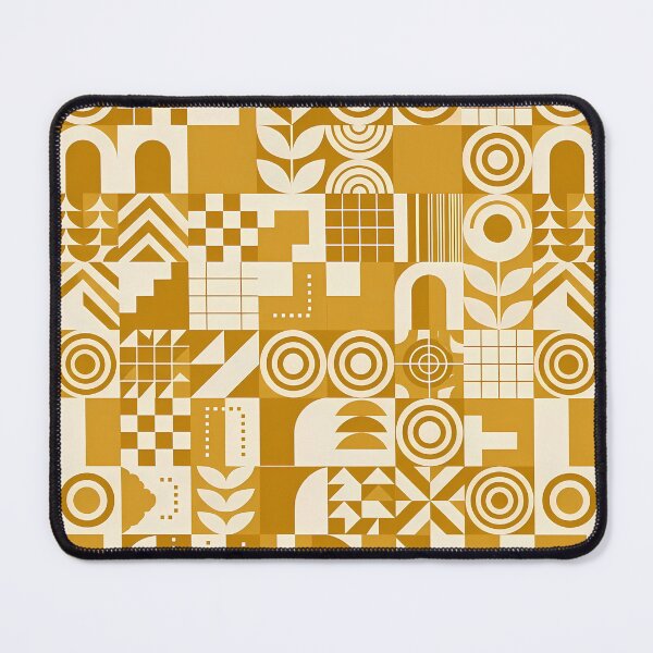 Item preview, Yellow Geometric Damask Ornamental Seamless Pattern Collection designed and sold by ART ATTACK ZONE.