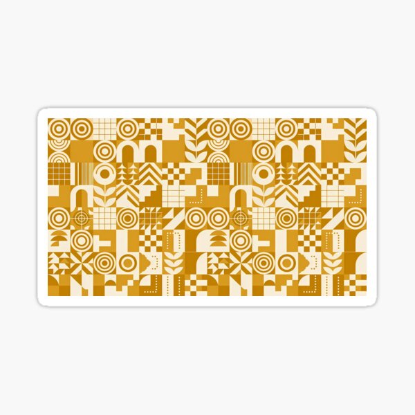 Item preview, Yellow Geometric Damask Ornamental Seamless Pattern Collection designed and sold by ART ATTACK ZONE.