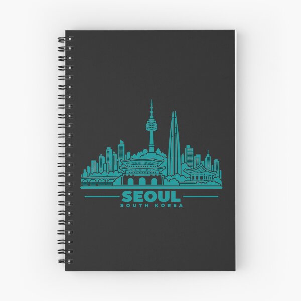Item preview, Seoul South Korea Line Art Skyline Poster designed and sold by CMYKStudio.