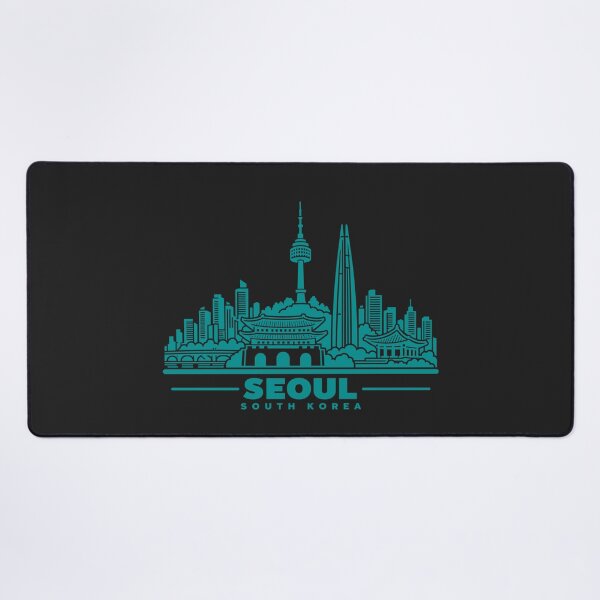 Item preview, Seoul South Korea Line Art Skyline Poster designed and sold by CMYKStudio.