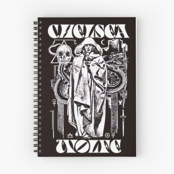 Item preview, Occult Hooded Figure Snake Skull Arcane Symbols designed and sold by findOutDraw.