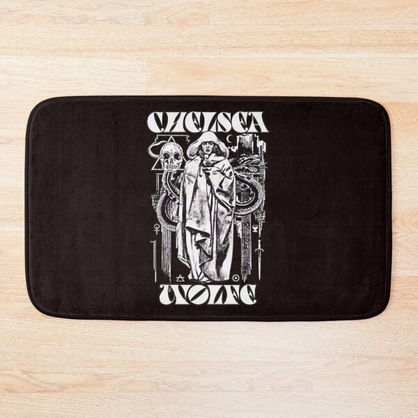 Item preview, Occult Hooded Figure Snake Skull Arcane Symbols designed and sold by findOutDraw.