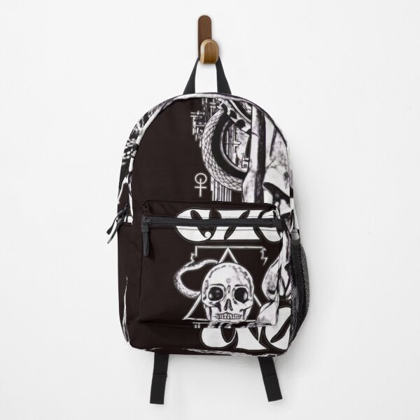 Item preview, Occult Hooded Figure Snake Skull Arcane Symbols designed and sold by findOutDraw.