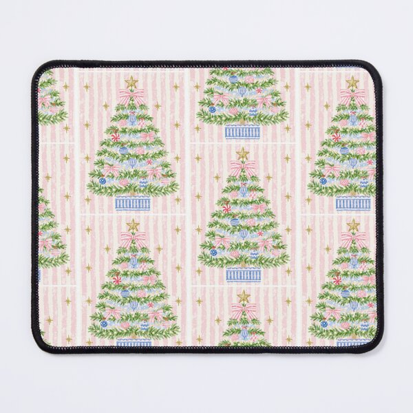 Item preview, Preppy Pink Pastel Christmas Tree designed and sold by Inspired Life Creative.