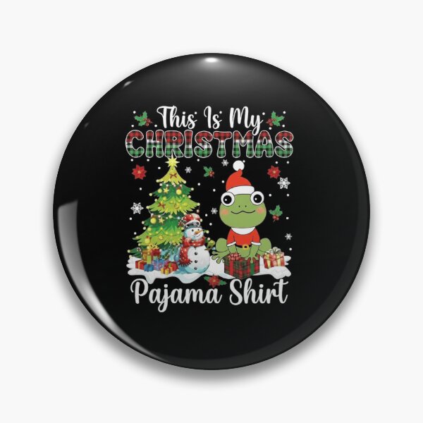 Item preview, This Is My Christmas Pajama Shirt Funny Frog Holiday Design designed and sold by MiALopezArt.