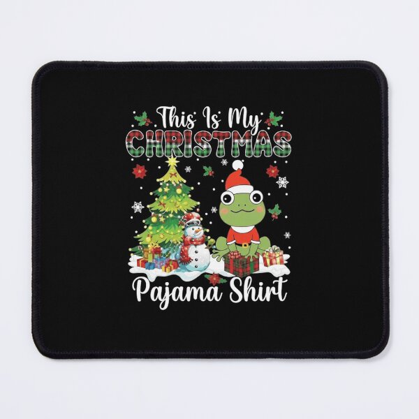 Item preview, This Is My Christmas Pajama Shirt Funny Frog Holiday Design designed and sold by MiALopezArt.