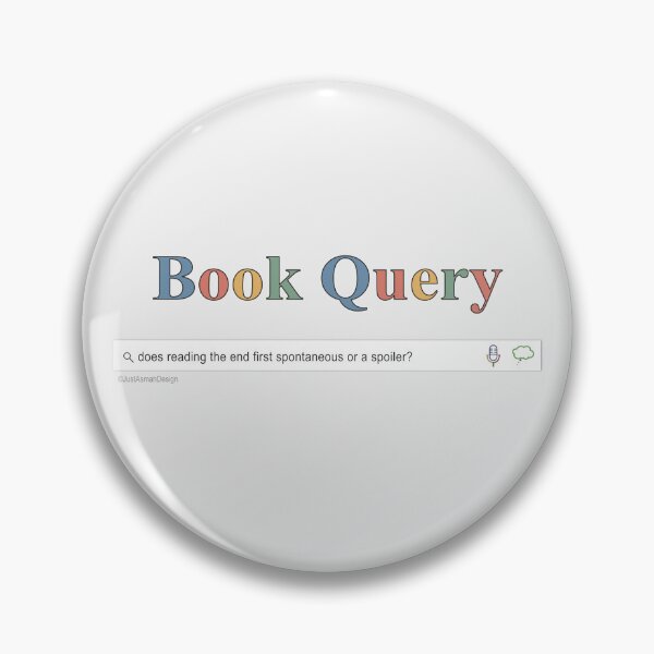 Item preview,  Book Query Spoilers - Funny Reading Search Bar designed and sold by JustAsmahDesign.