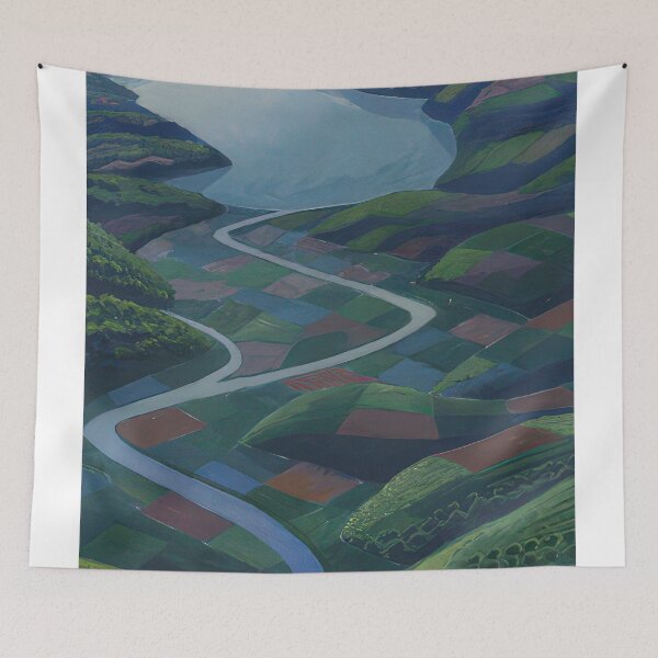 Item preview, Paesaggio aereo - 1936 designed and sold by NeonCanvasDream.
