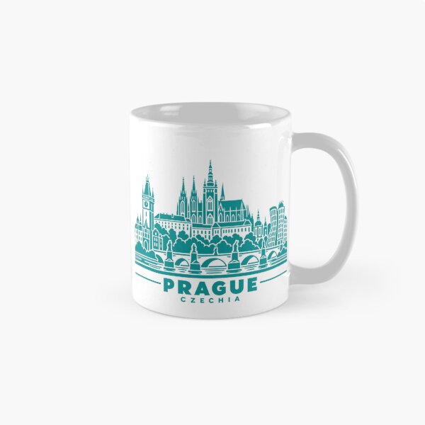 Item preview, Prague Czechia Line Art Skyline Poster designed and sold by CMYKStudio.