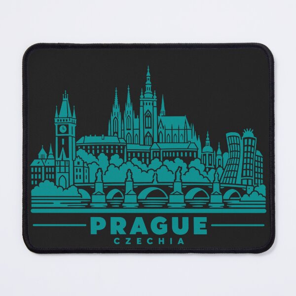 Item preview, Prague Czechia Line Art Skyline Poster designed and sold by CMYKStudio.