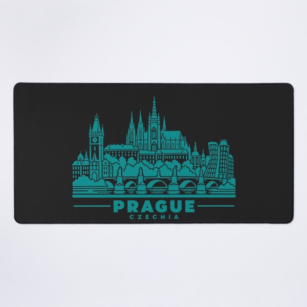Item preview, Prague Czechia Line Art Skyline Poster designed and sold by CMYKStudio.