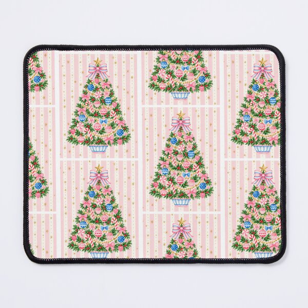 Item preview, Preppy Pink Pastel Christmas Tree designed and sold by Inspired Life Creative.