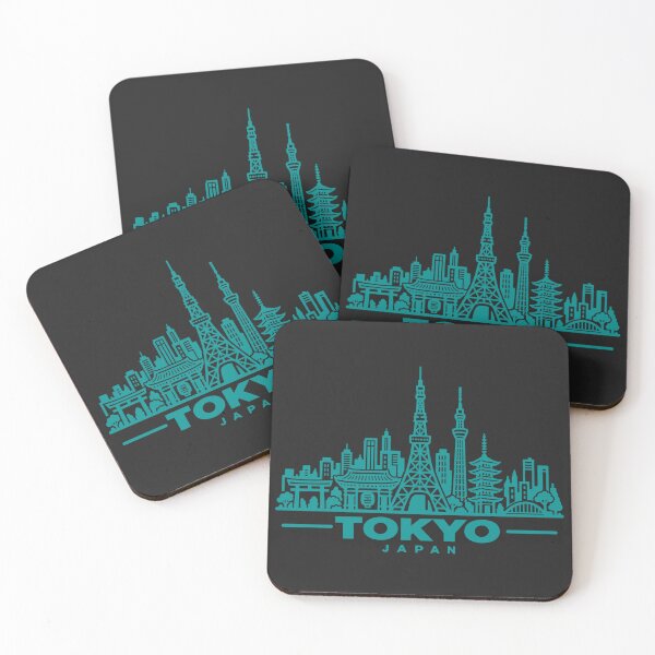 Item preview, Tokyo Japan Line Art Skyline Poster designed and sold by CMYKStudio.