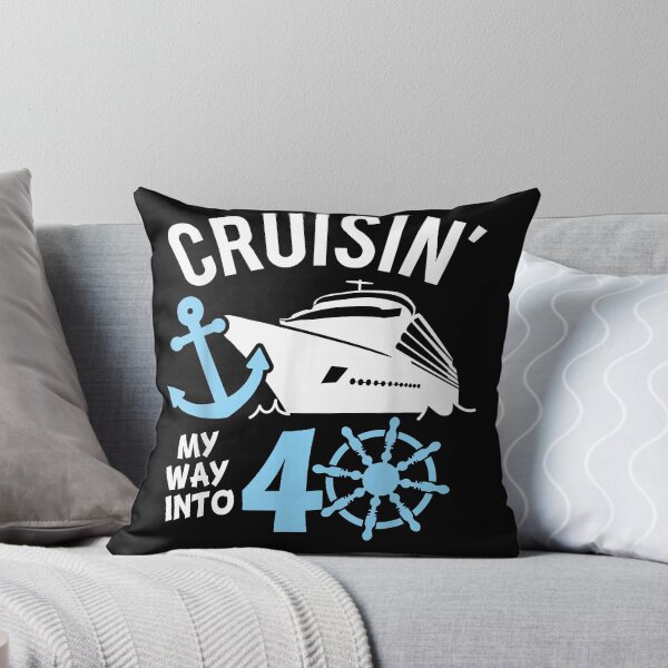 Item preview, Cruising My Way into 40, Oh Ship I'm 40, Birthday  designed and sold by LeahAbram.