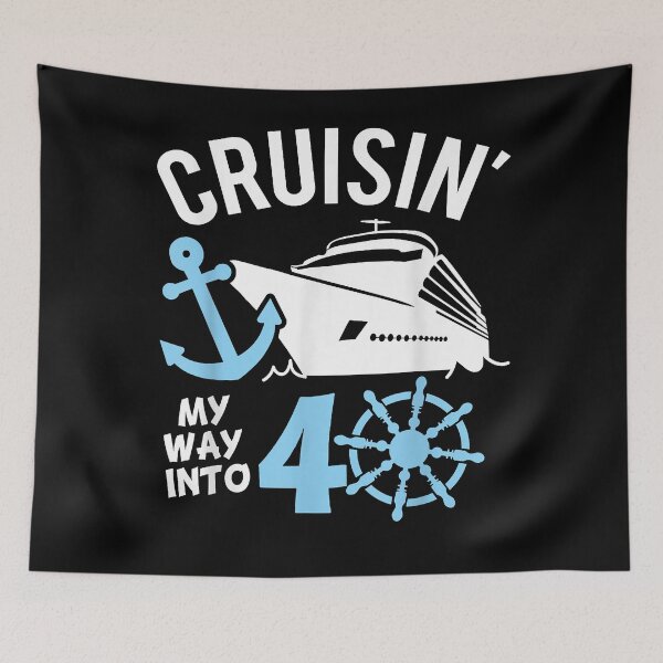 Item preview, Cruising My Way into 40, Oh Ship I'm 40, Birthday  designed and sold by LeahAbram.